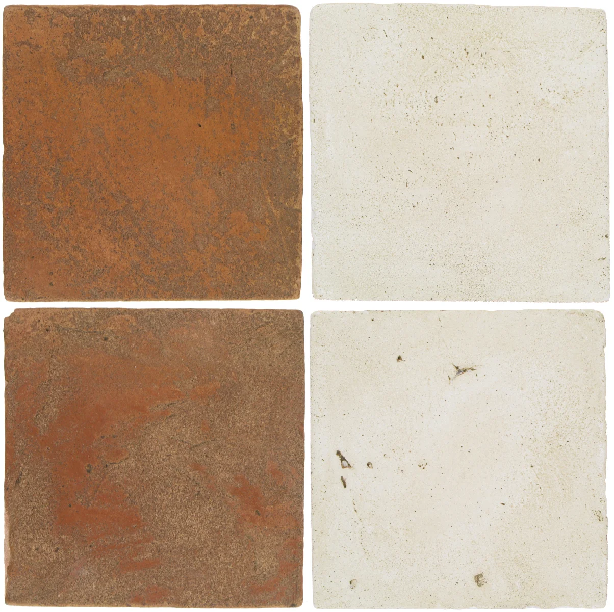Pedralbes Antique Terracotta 2 Color Combinations VTG-PSTR Traditional + VTG-PGAW Antique White