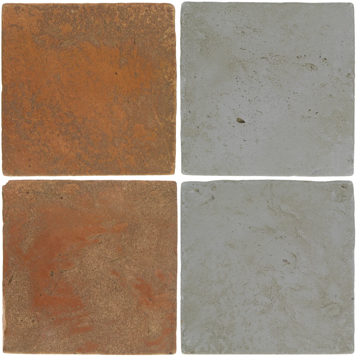 Pedralbes Antique Terracotta 2 Color Combinations VTG-PSTR Traditional + VTG-PGOG Oyster Grey