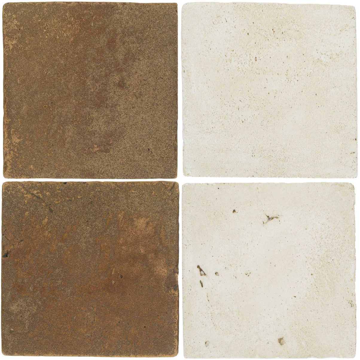 Pedralbes Antique Terracotta 2 Color Combinations VTG-PSCM Camel Brown + VTG-PGAW Antique White