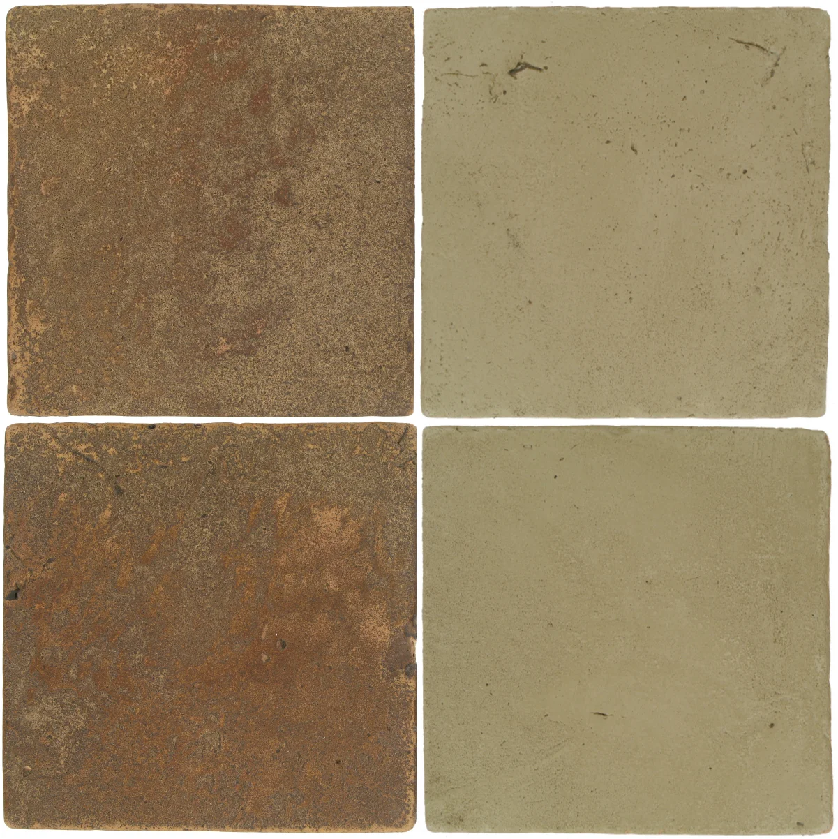 Pedralbes Antique Terracotta 2 Color Combinations VTG-PSCM Camel Brown + VTG-PGDW Dirty W.