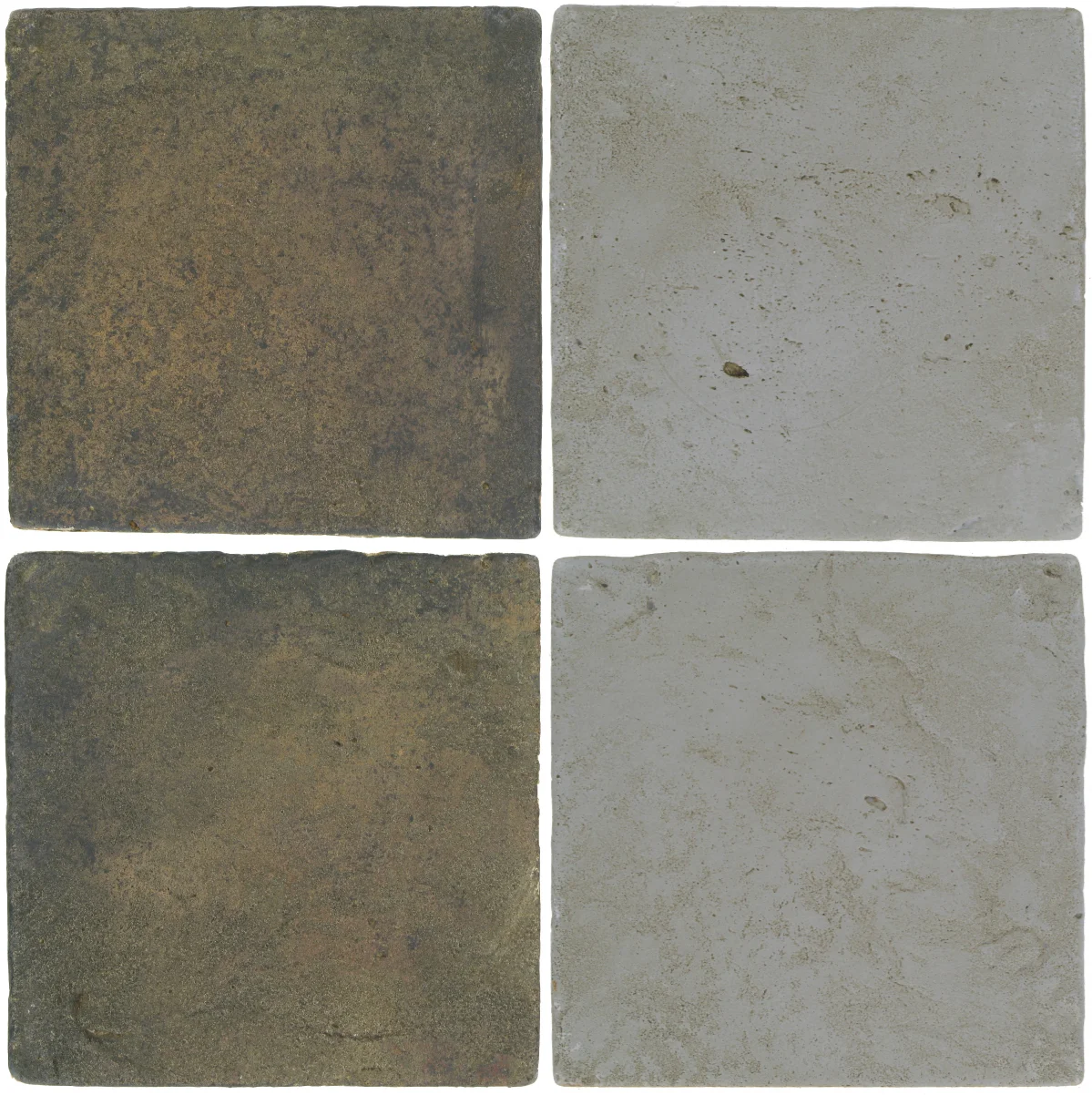 Pedralbes Antique Terracotta 2 Color Combinations VTG-PSTG Terra Grey + VTG-PGOG Oyster Grey