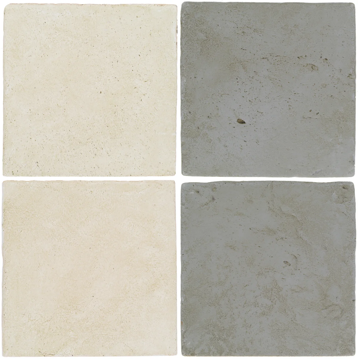 Pedralbes Antique Terracotta 2 Color Combinations OHS-PGAW Antique White + VTG-PGOG Oyster Grey