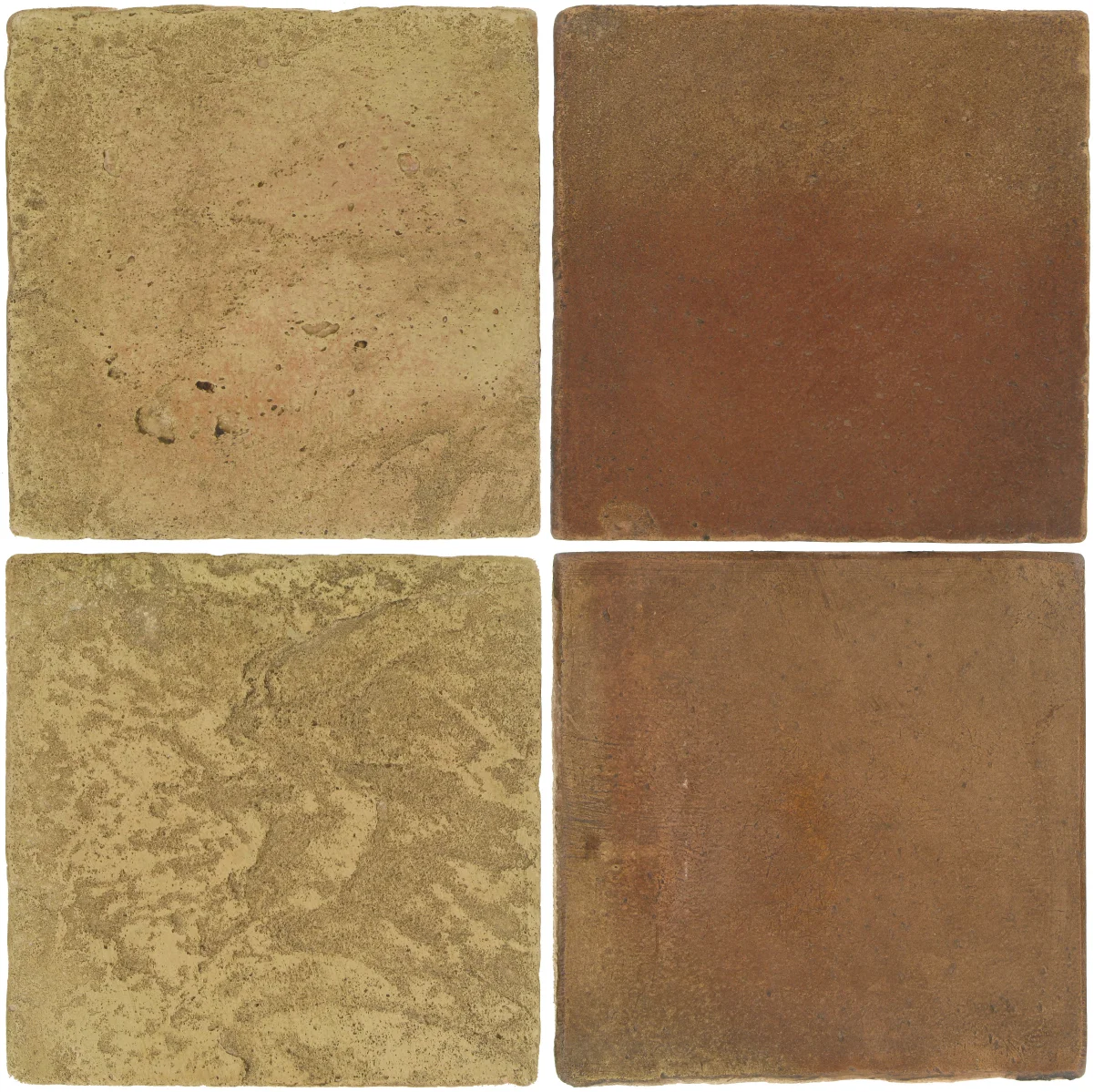 Pedralbes Antique Terracotta 2 Color Combinations VTG-PSPS Provence Straw + OHS-PSCM Camel Brown