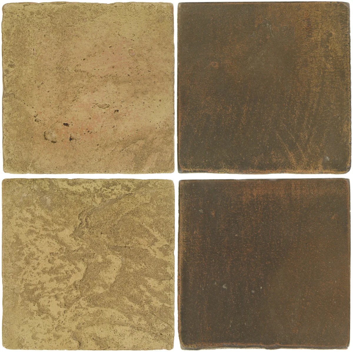 Pedralbes Antique Terracotta 2 Color Combinations VTG-PSPS Provence Straw + OHS-PSVN Verona Brown