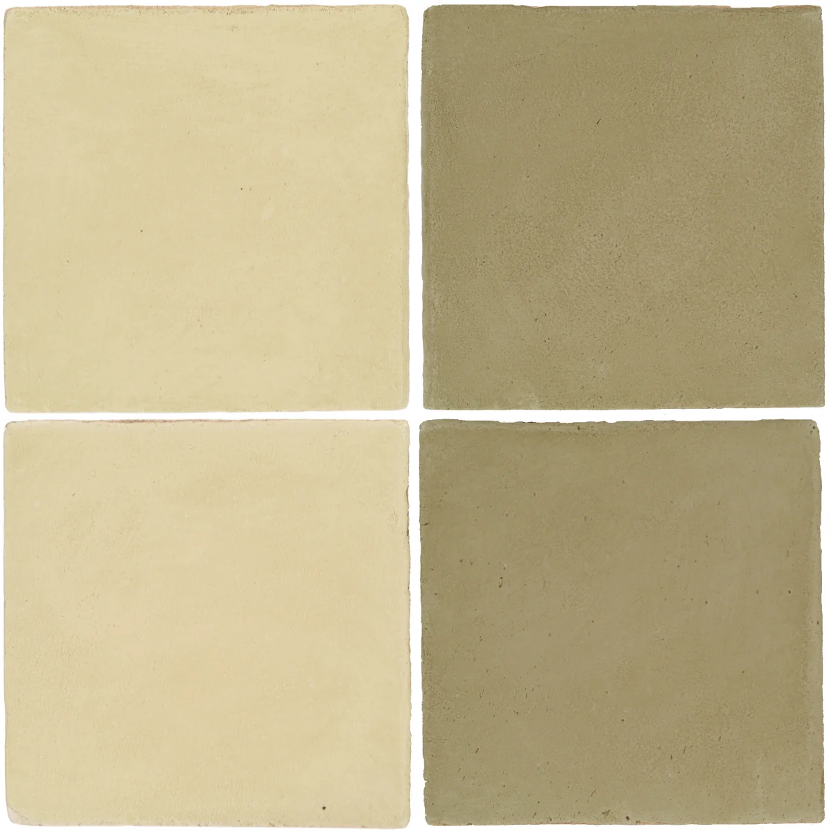 Pedralbes Antique Terracotta 2 Color Combinations OHS-PGPW Pergamino White + OHS-PGDW Dirty W.