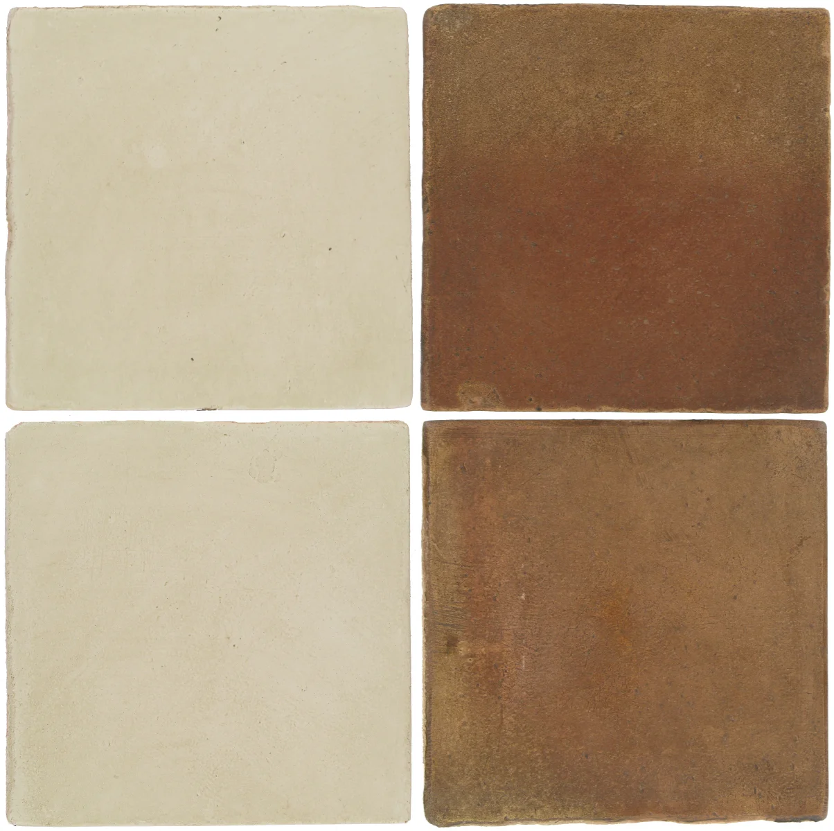 Pedralbes Antique Terracotta 2 Color Combinations OHS-PGLW Glacier White + OHS-PSCM Camel Brown