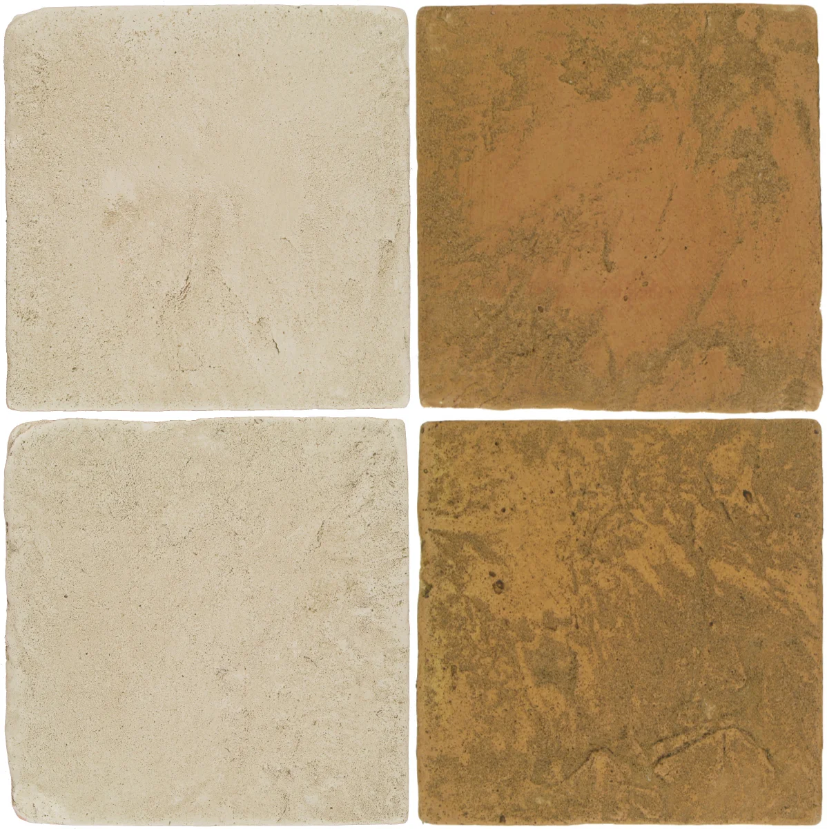 Pedralbes Antique Terracotta 2 Color Combinations VTG-PGLW Glacier White + VTG-PSSW Siena Wheat