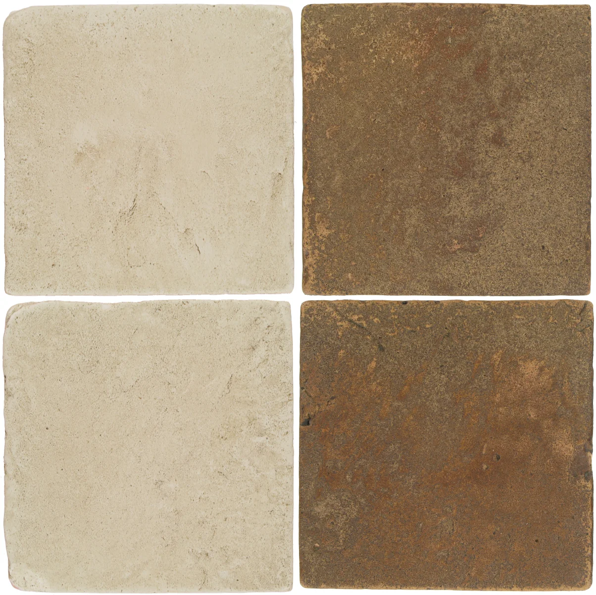 Pedralbes Antique Terracotta 2 Color Combinations VTG-PGLW Glacier White + VTG-PSCM Camel Brown