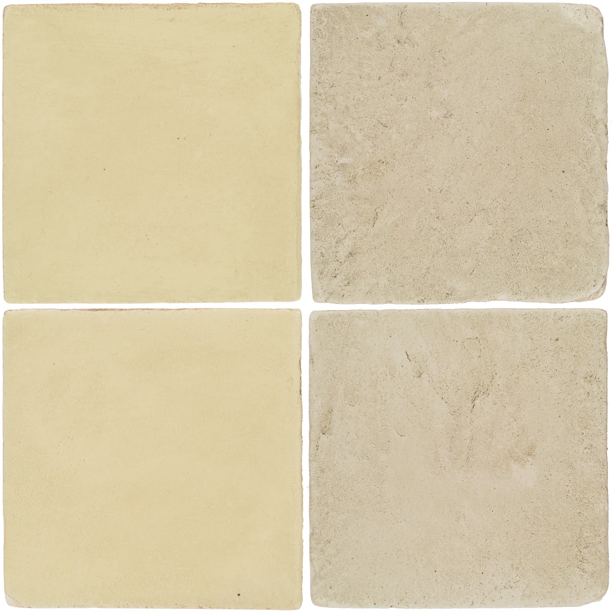 Pedralbes Antique Terracotta 2 Color Combinations OHS-PGPW Pergamino White + VTG-PGLW Glacier White