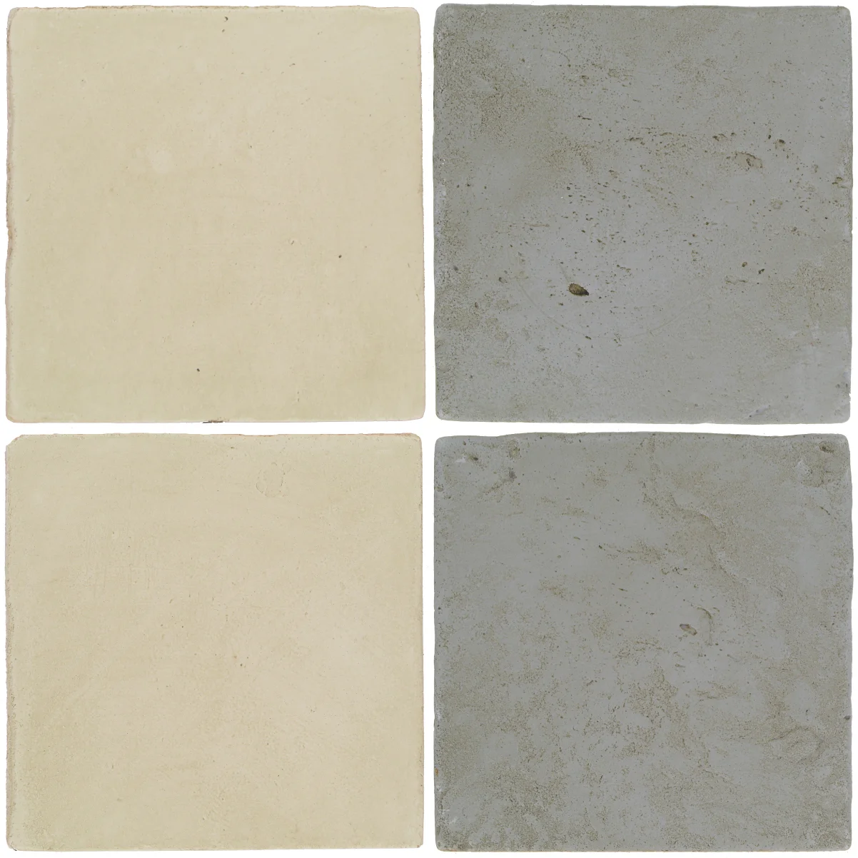 Pedralbes Antique Terracotta 2 Color Combinations OHS-PGLW Glacier White + VTG-PGOG Oyster Grey
