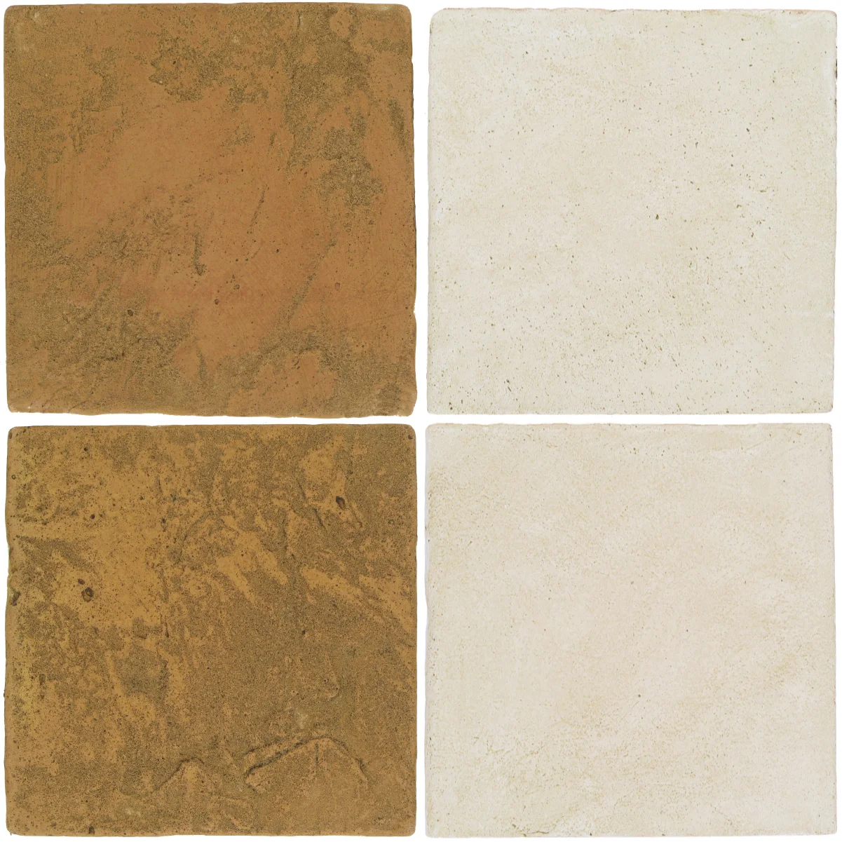 Pedralbes Antique Terracotta 2 Color Combinations VTG-PSSW Siena Wheat + OHS-PGAW Antique White