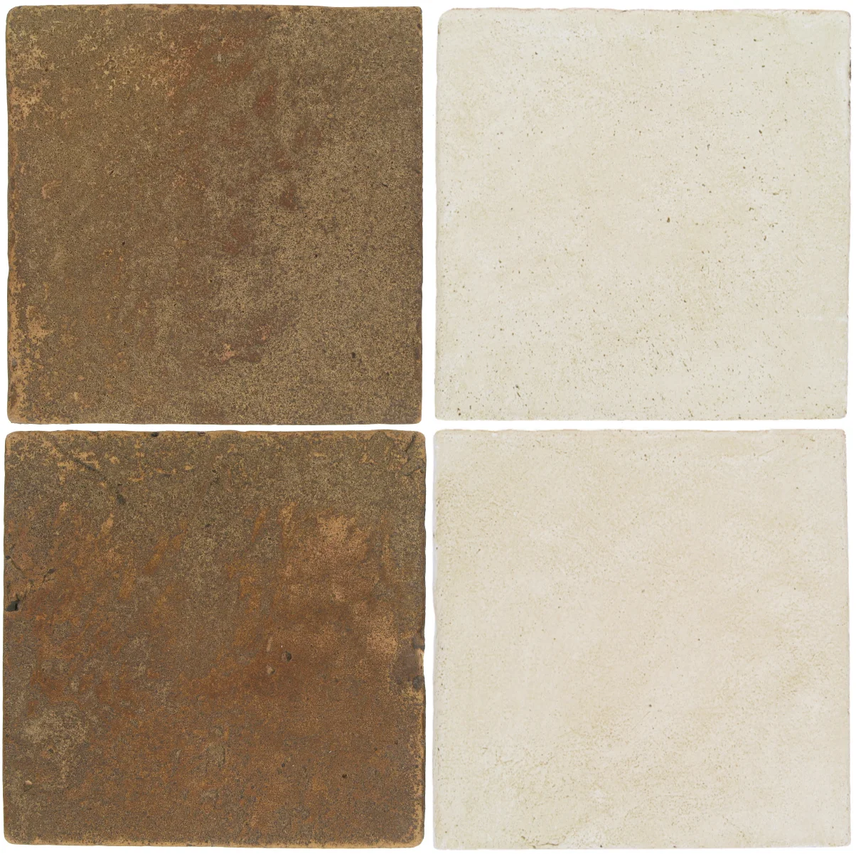 Pedralbes Antique Terracotta 2 Color Combinations VTG-PSCM Camel Brown + OHS-PGAW Antique White