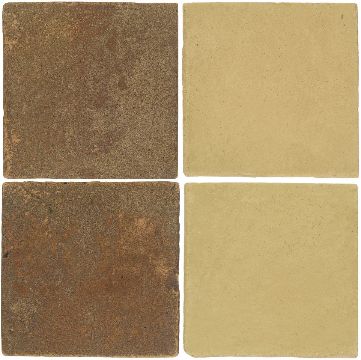 Pedralbes Antique Terracotta 2 Color Combinations VTG-PSCM Camel Brown + OHS-PGGW Golden W.