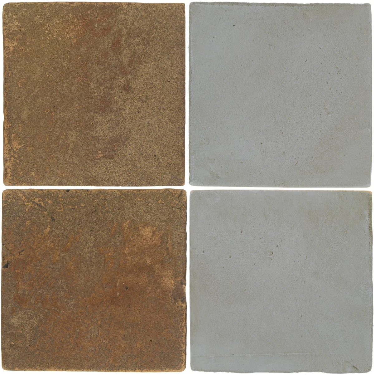 Pedralbes Antique Terracotta 2 Color Combinations VTG-PSCM Camel Brown + OHS-PGOG Oyster Grey