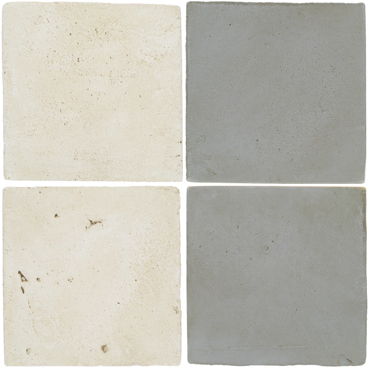 Pedralbes Antique Terracotta 2 Color Combinations VTG-PGAW Antique White + OHS-PGOG Oyster Grey