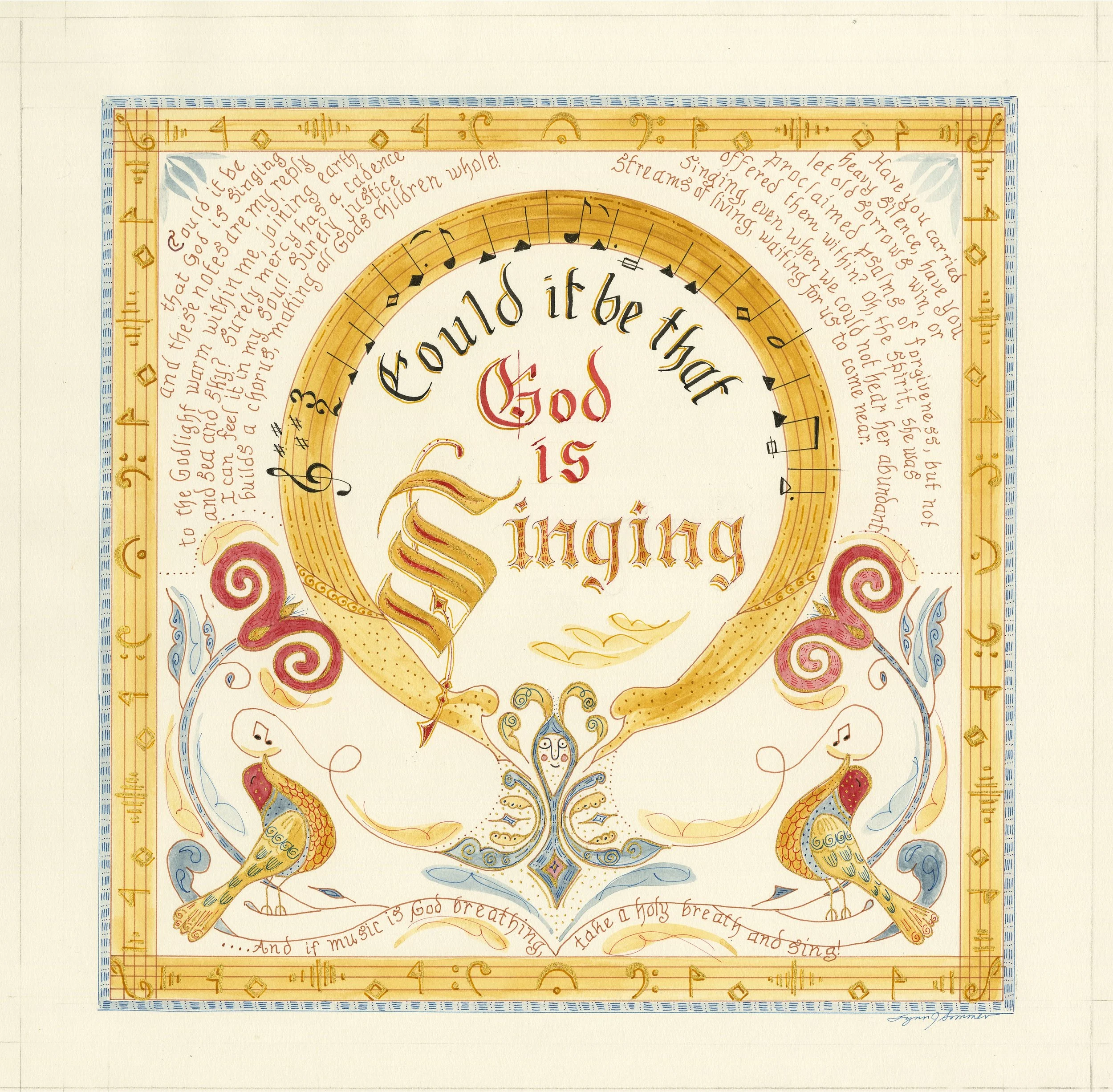"Could It Be That God Is Singing?" hymn setting
