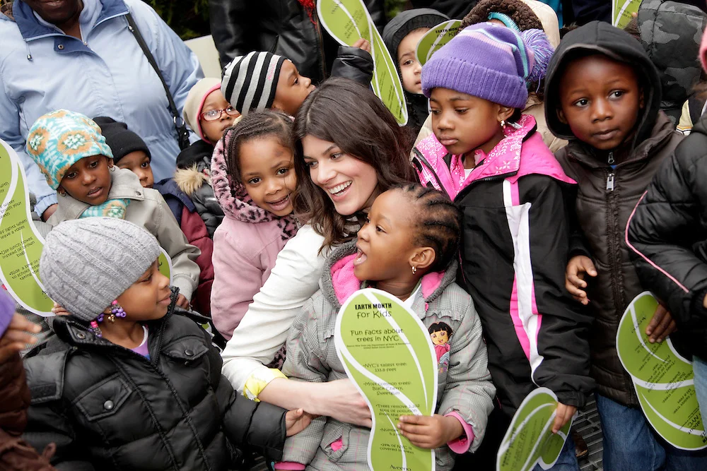 Leading an urban forest walk for school children with Aveeno and NYC’s Million Tree Campaign.