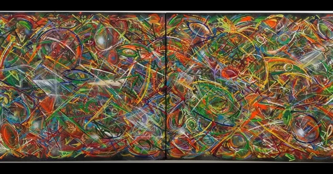 Almost Spring 🌻 !

Celestial  Gates  48" X 120"
Acrylic on Canvas □□
📸 &amp; 📦