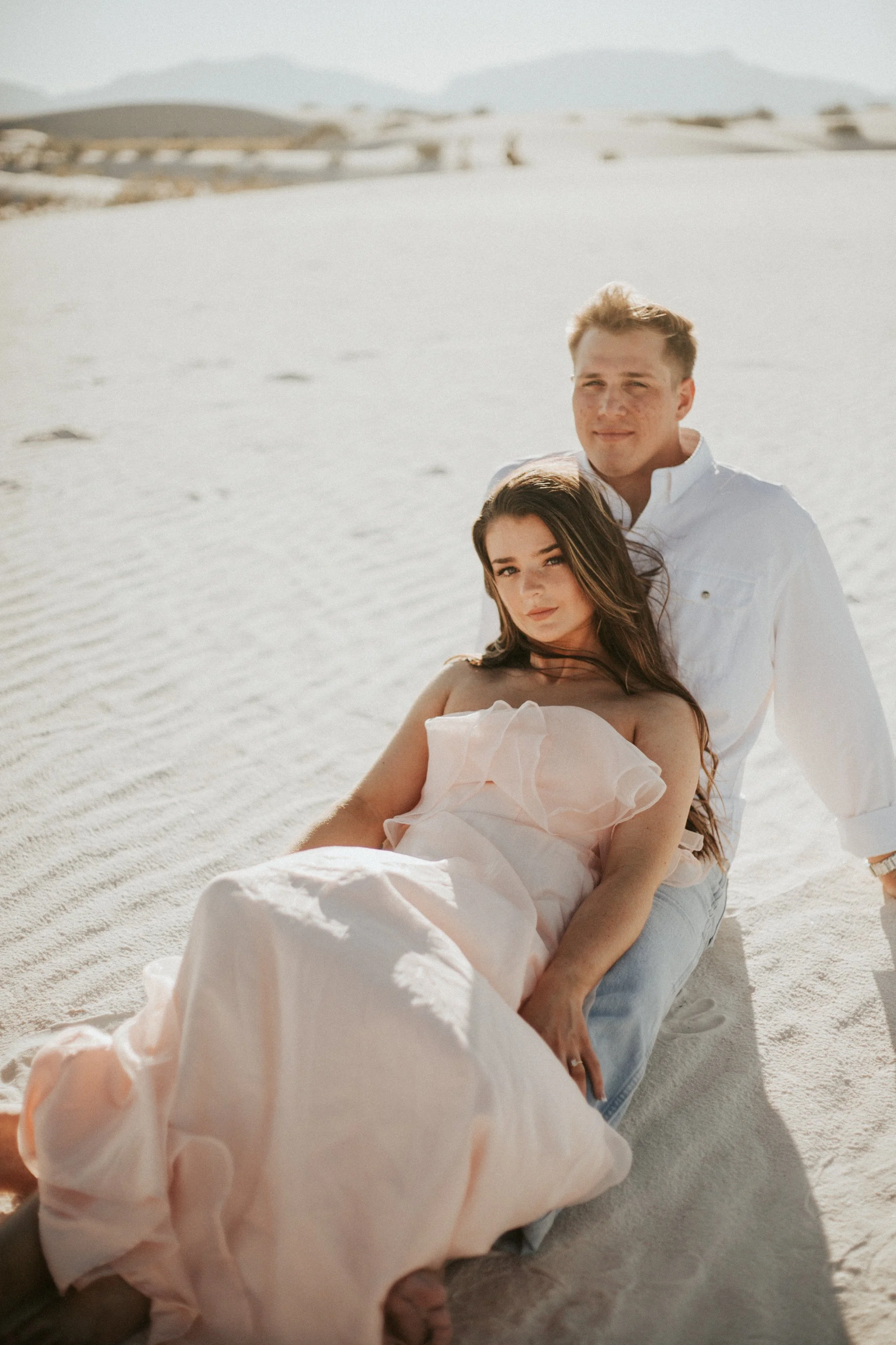 White Sands engagement photographer | Emma + Brett