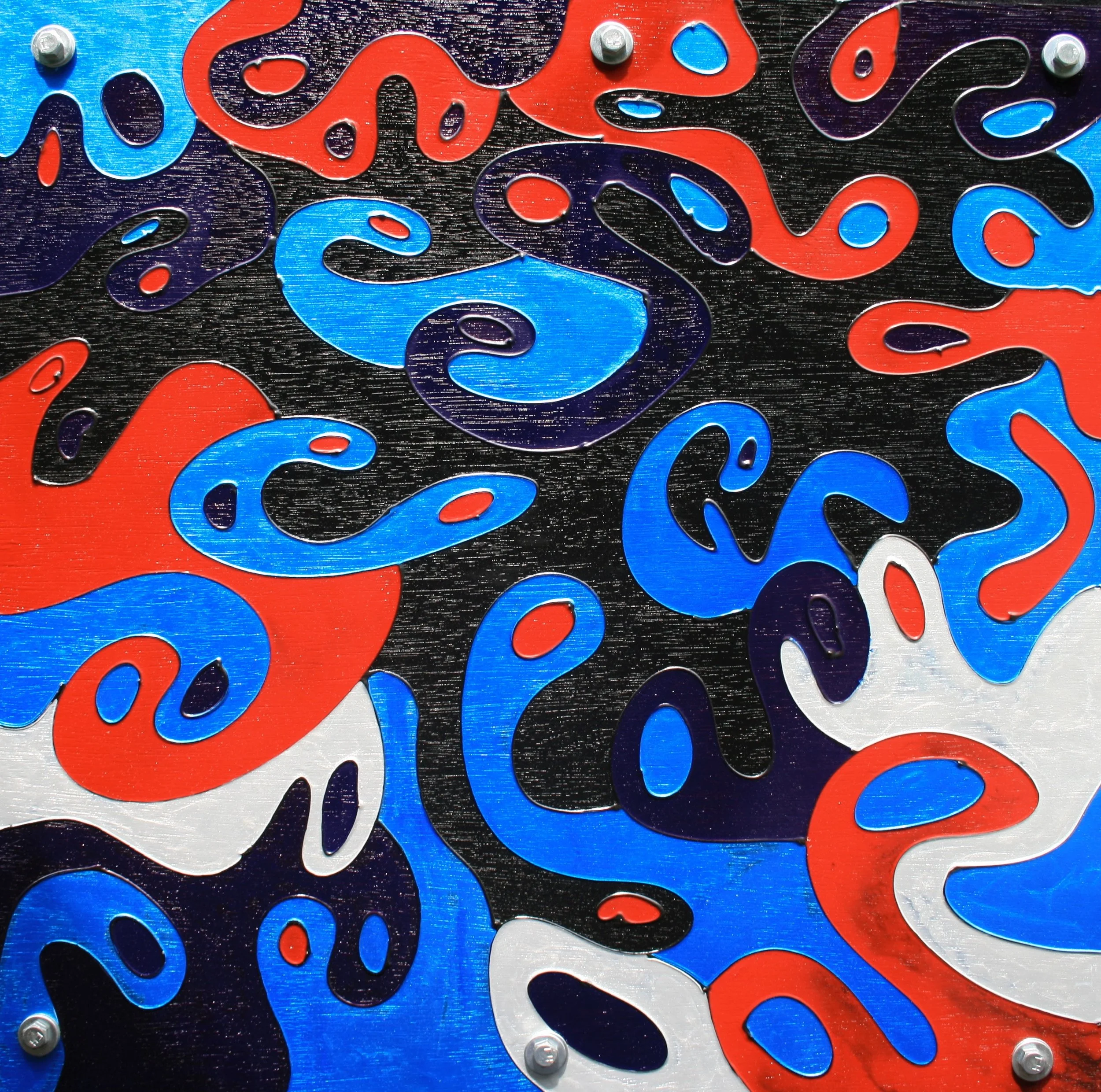 24" x 24" Pearlescent Ink on Wood