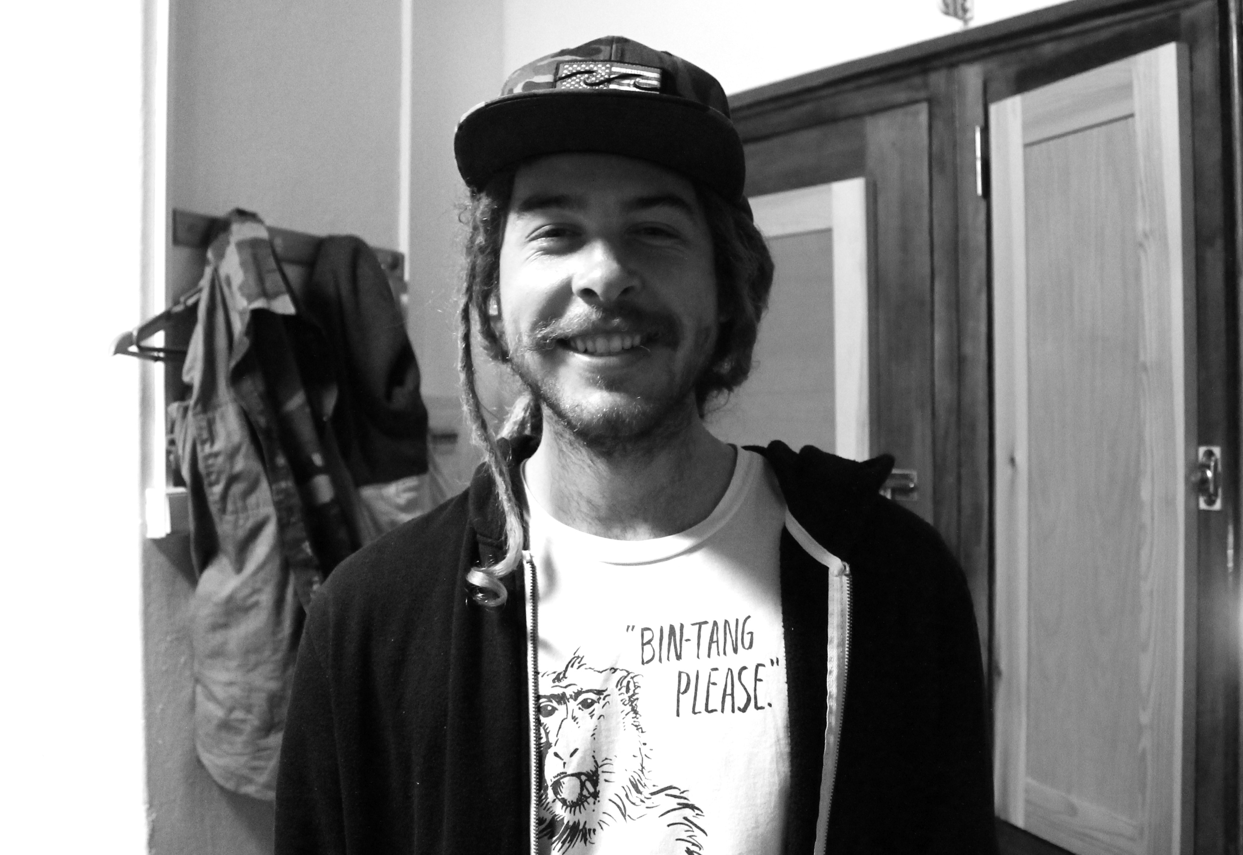 Brad, the mischievous American with beautiful ombre dreads.