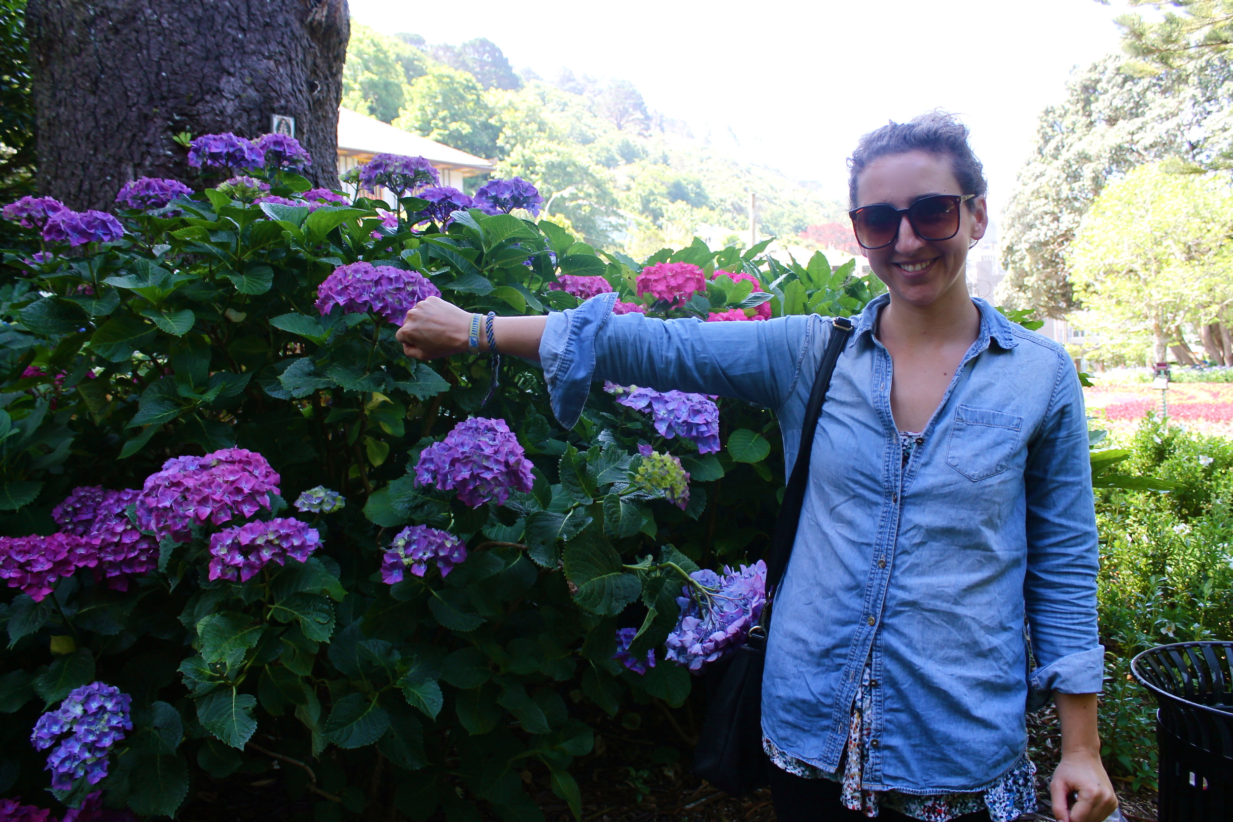 Accessorizing with nature. 