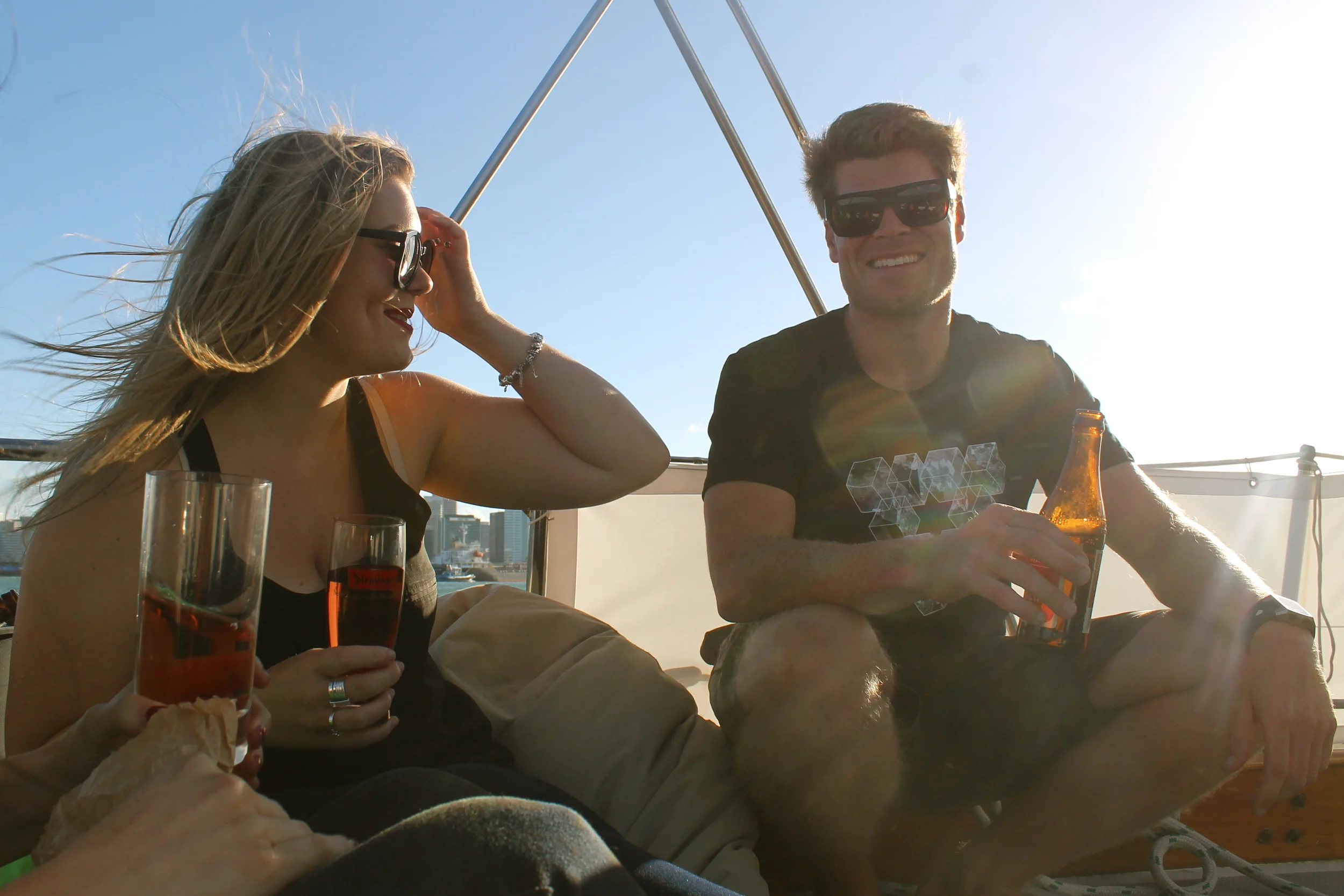 Kirsty and Scott manning beverage duty. 