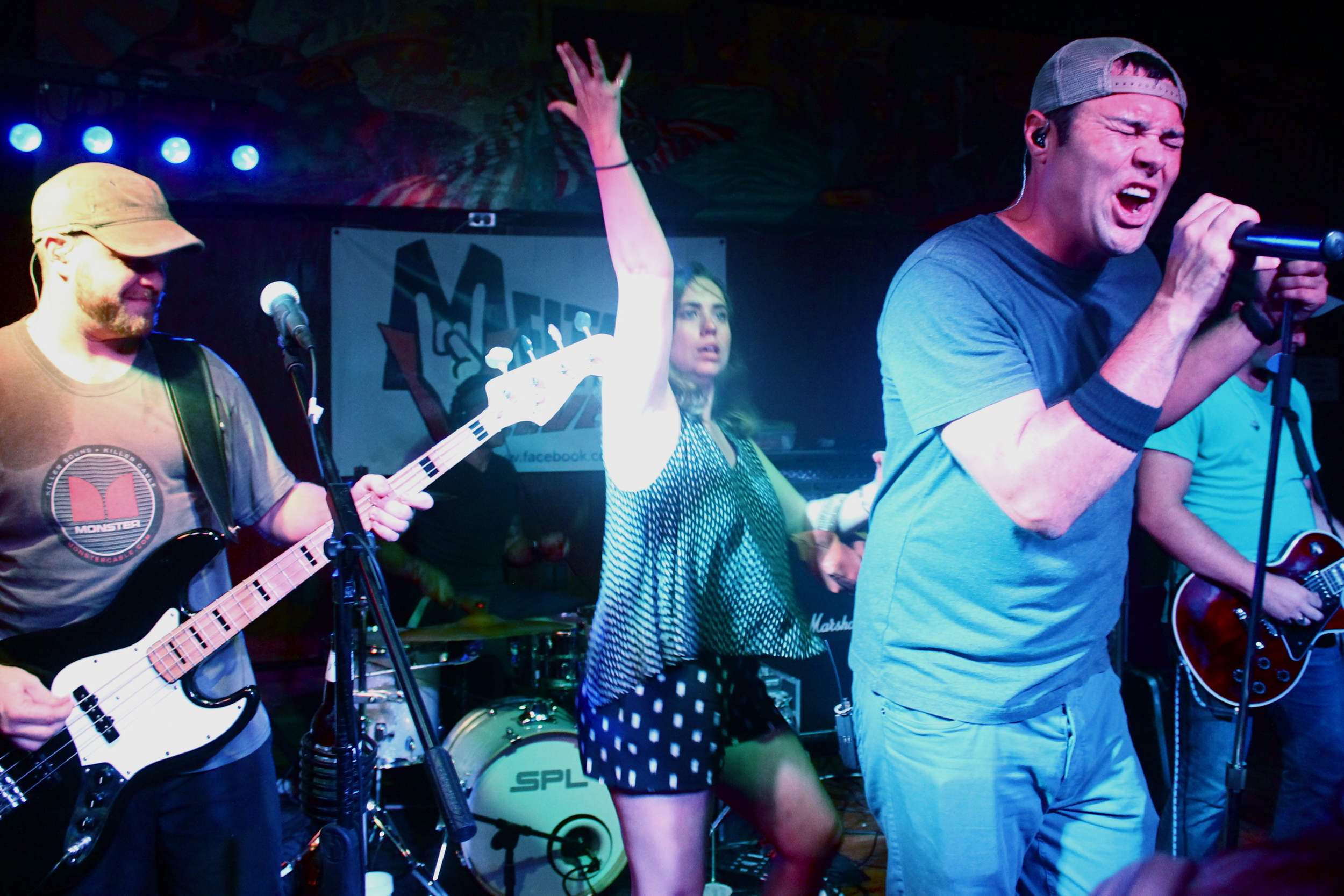 Jay taking the stage. The lead singer of "Melted Velvet" wasn't exactly thrilled to see her surpass him in both dance moves and showmanship. 