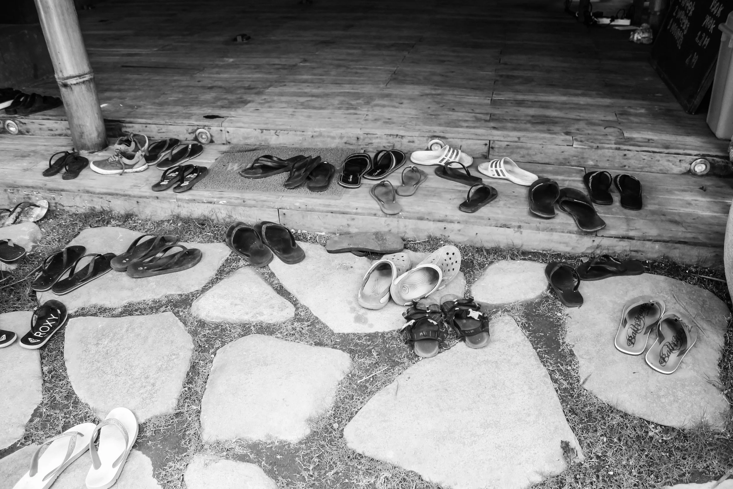 The entrance to Dojo , the only office I've ever worked in where you leave your shoes at the door. 