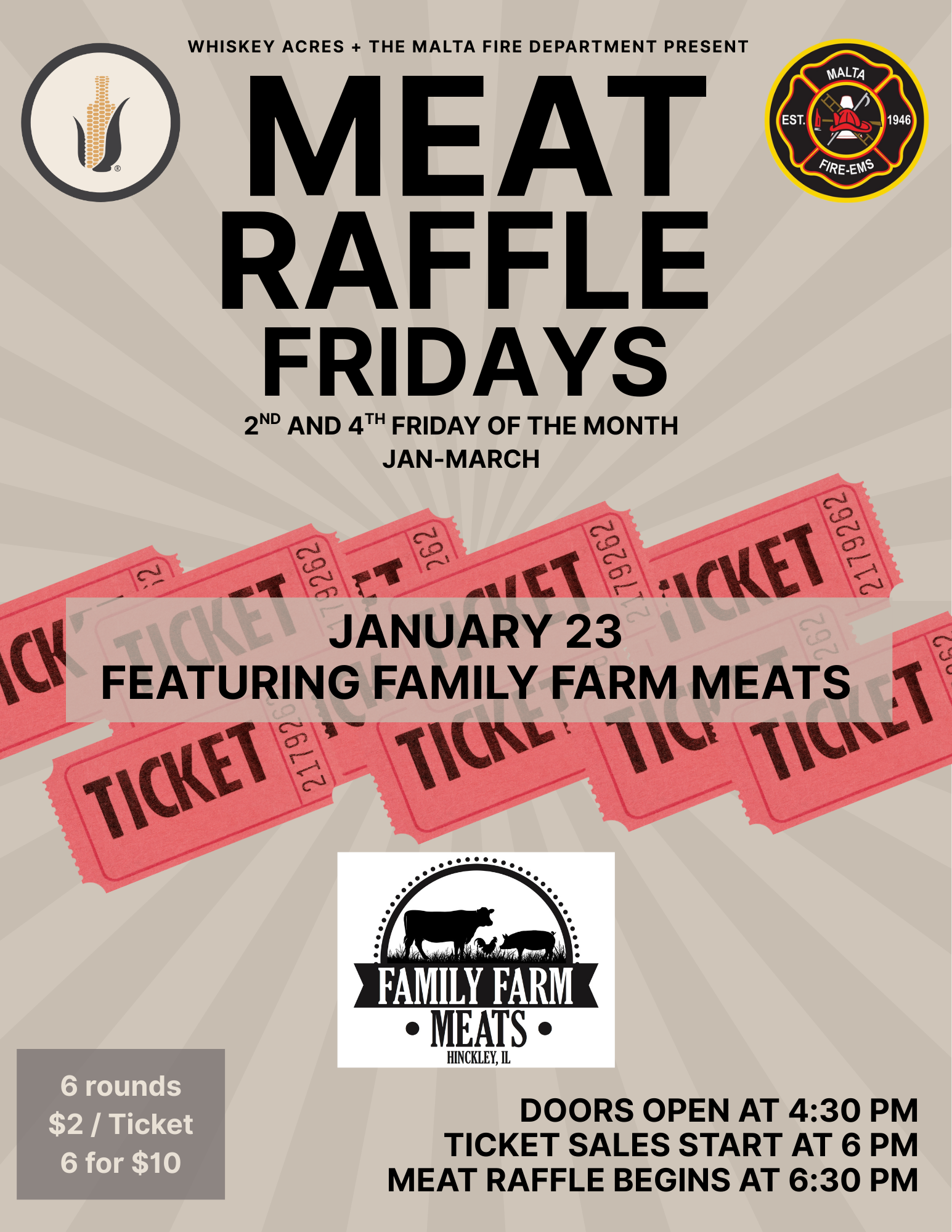 Meat Raffle featuring Family Farm Meats