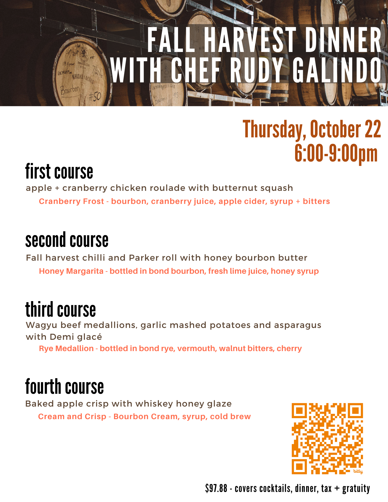 Fall Dinner with Chef Rudy!