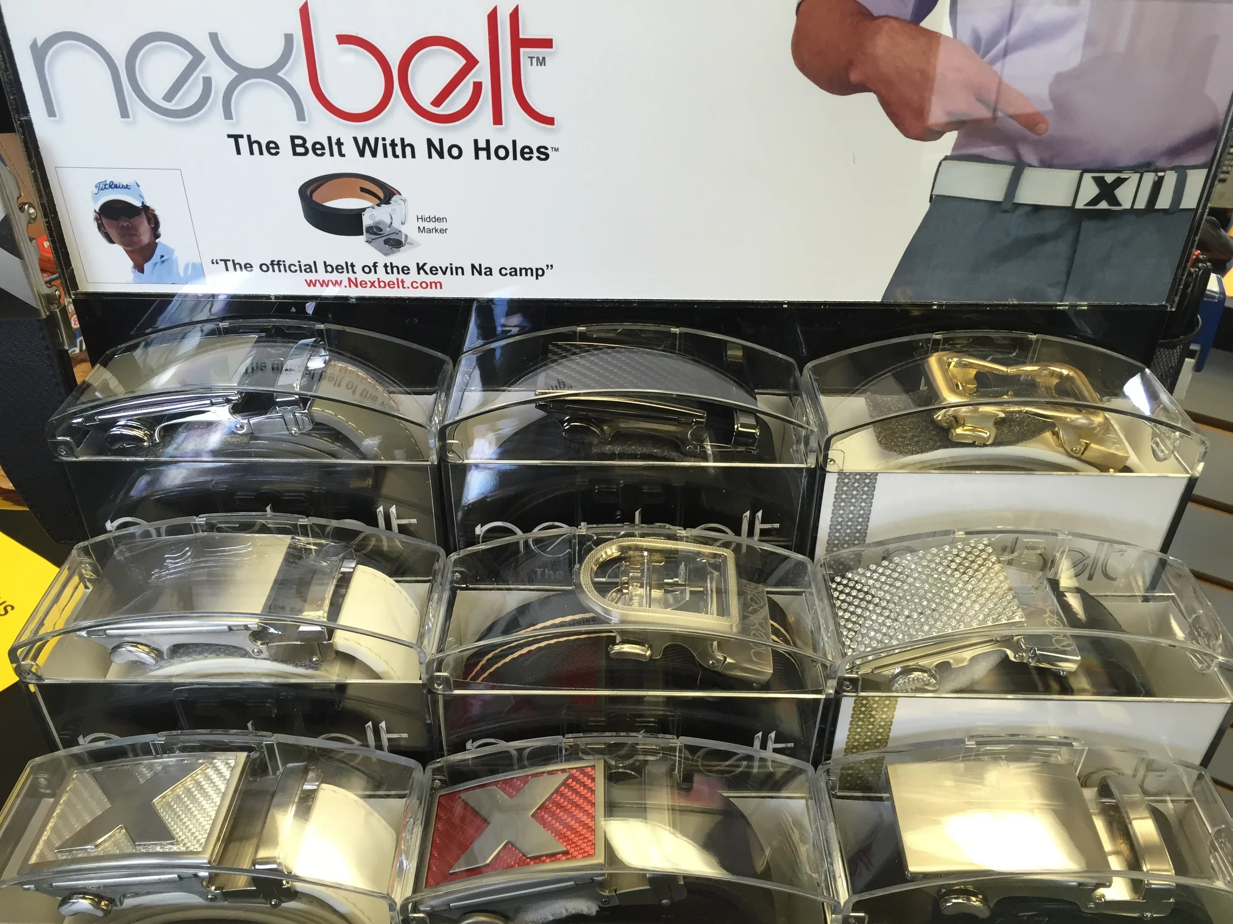 NexBelt, Belt without holes, On tour and at McGolf