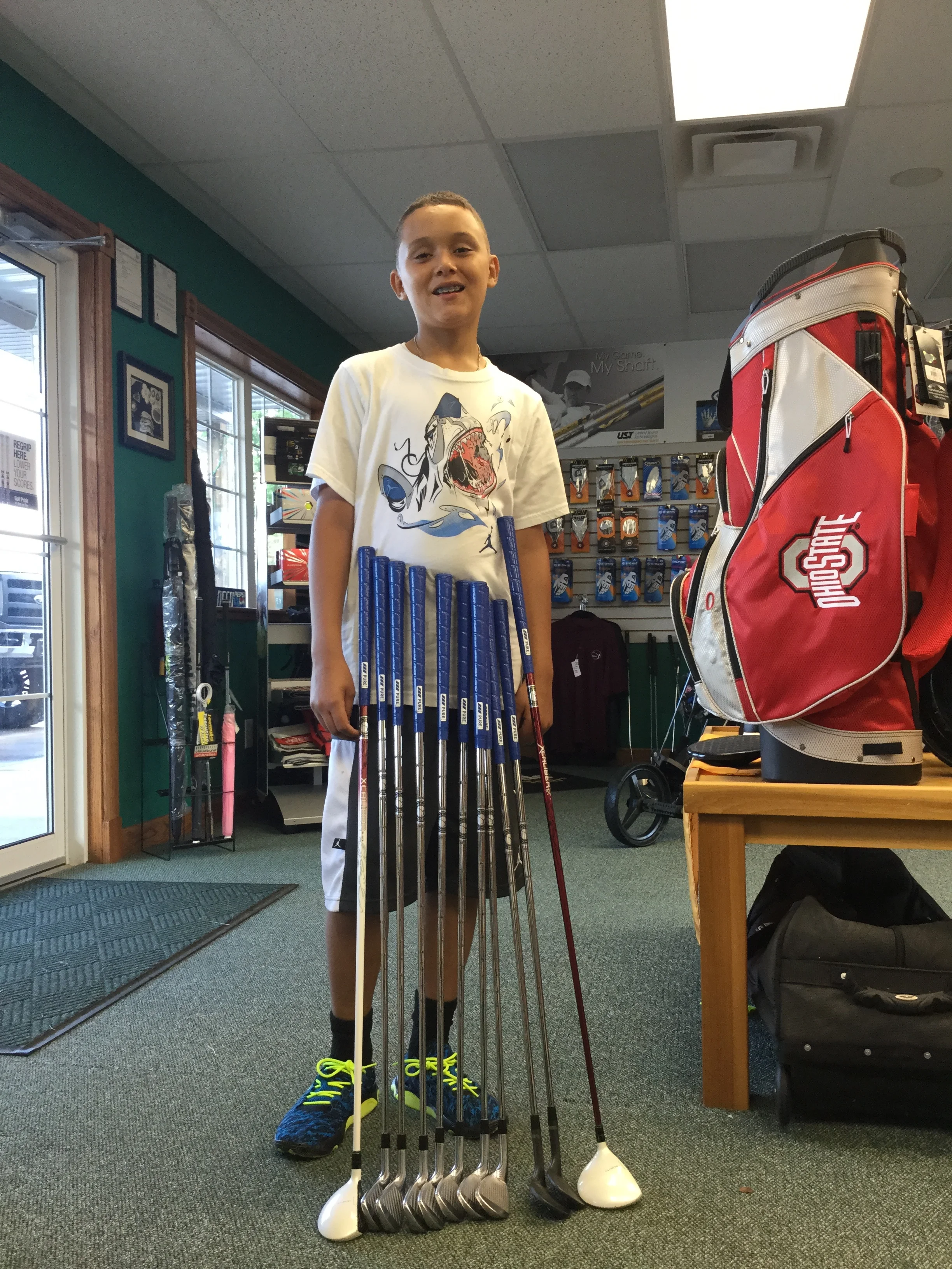 A young man with a young swing