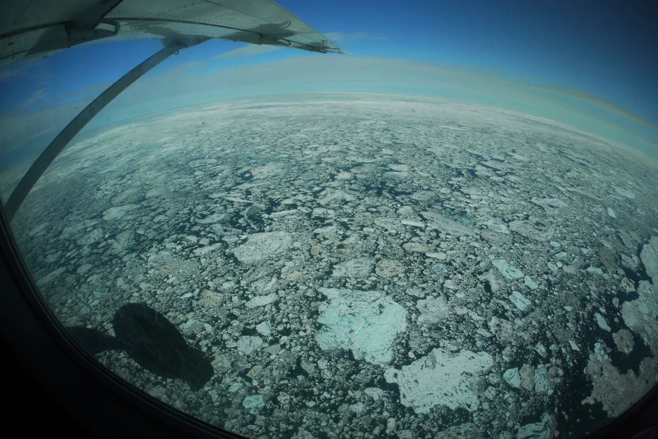 Sea ice over the Chukchi Sea.