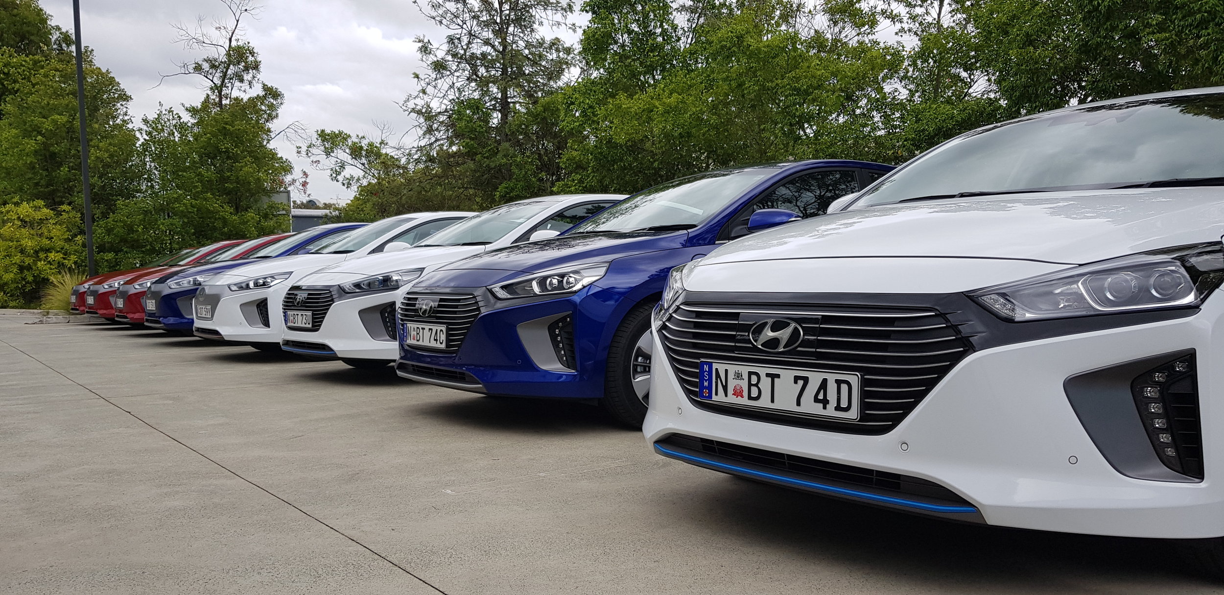 At the launch of the Hyundai Ioniq in QLD