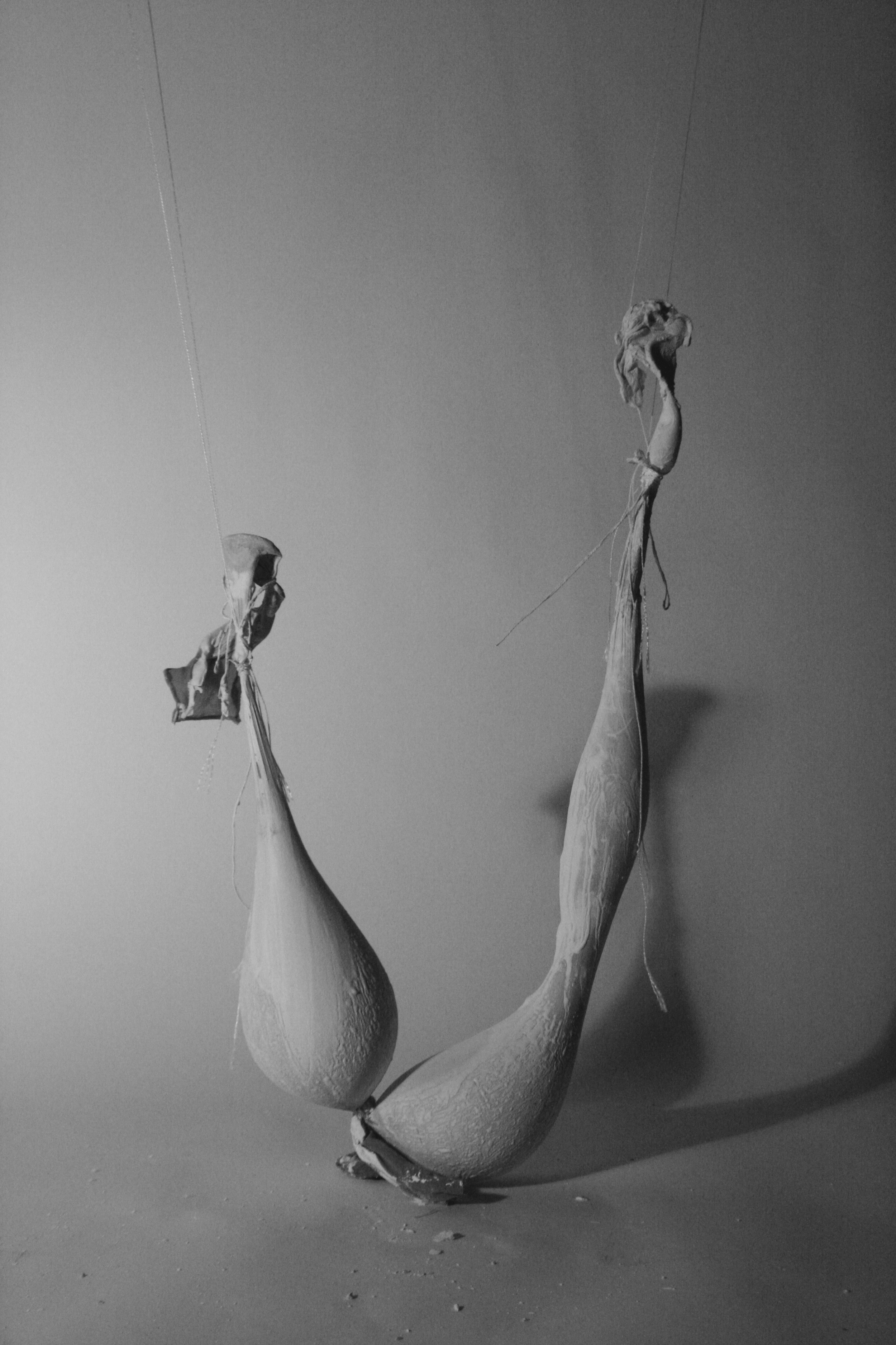 Experiment 1.2, plaster and pantyhose