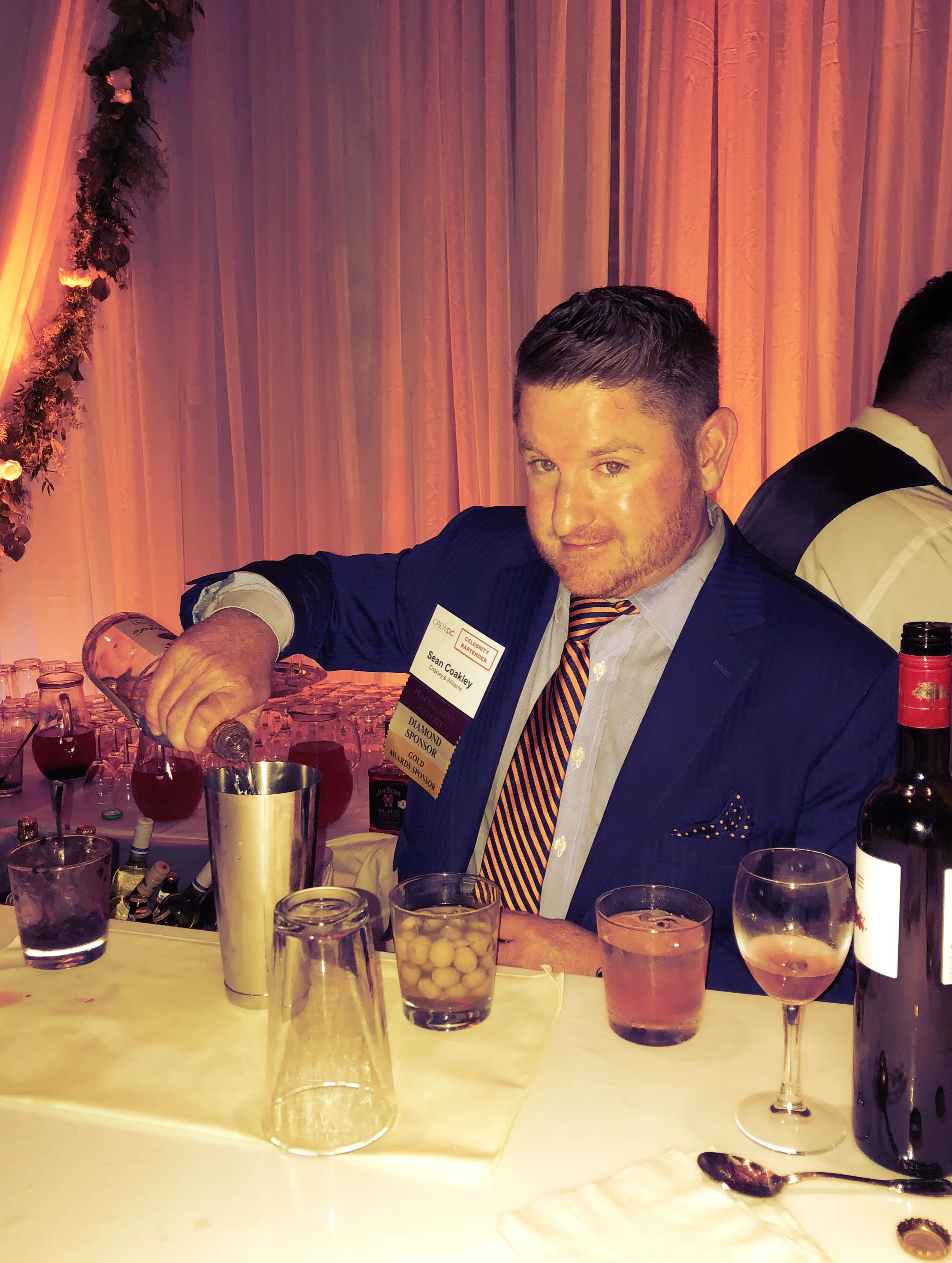 Coakley & Williams Construction’s Senior Vice President, Sean Coakley, mixed cocktails as one of the evening’s celebrity bartenders