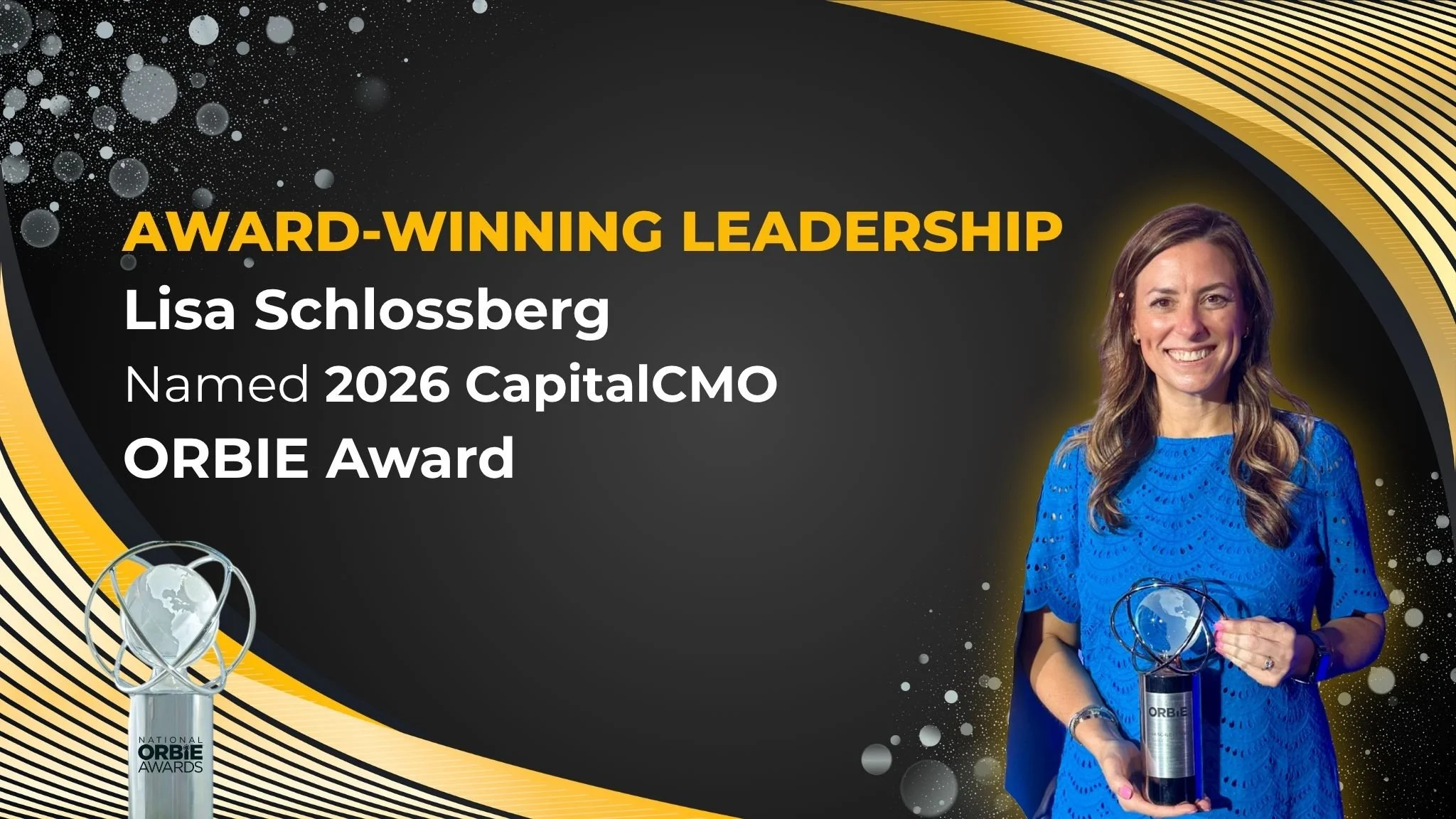 Lisa Schlossberg Named Inaugural CapitalCMO Corporate ORBIE Award Winner