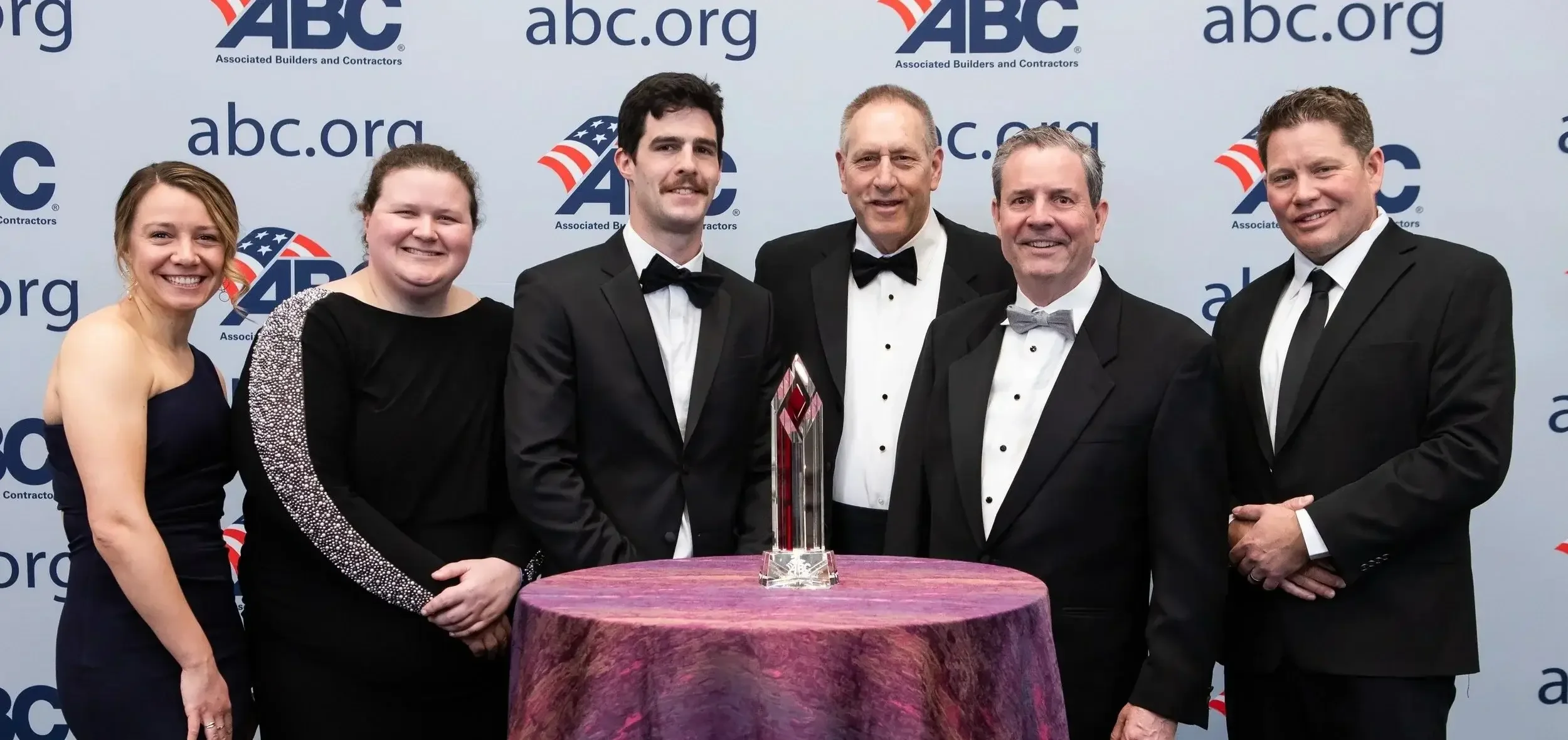 Coakley & Williams team celebrating the ABC National Contractor of the Year award.