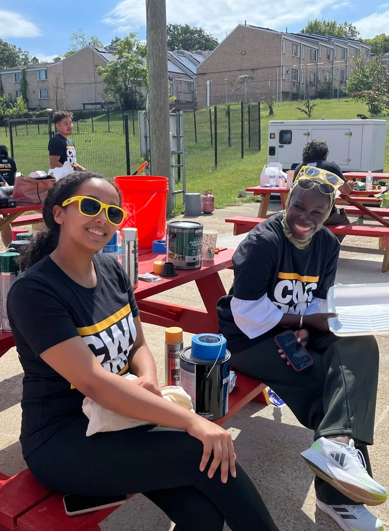 cwc volunteers at dcbia community service