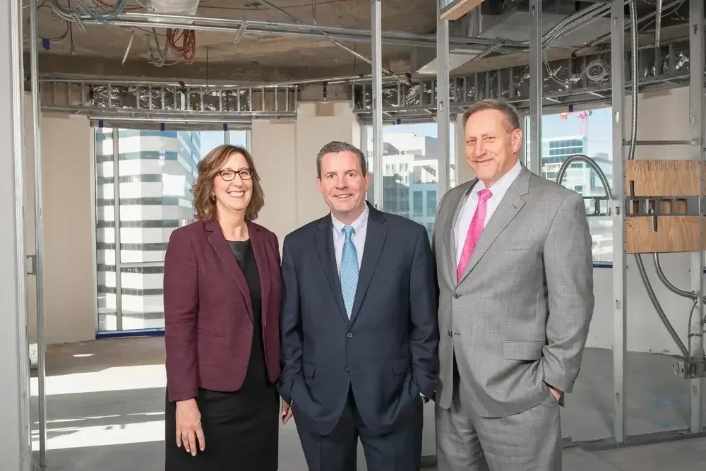 Coakley & Williams Construction executive leadership team at a commercial construction project in Bethesda, Maryland.