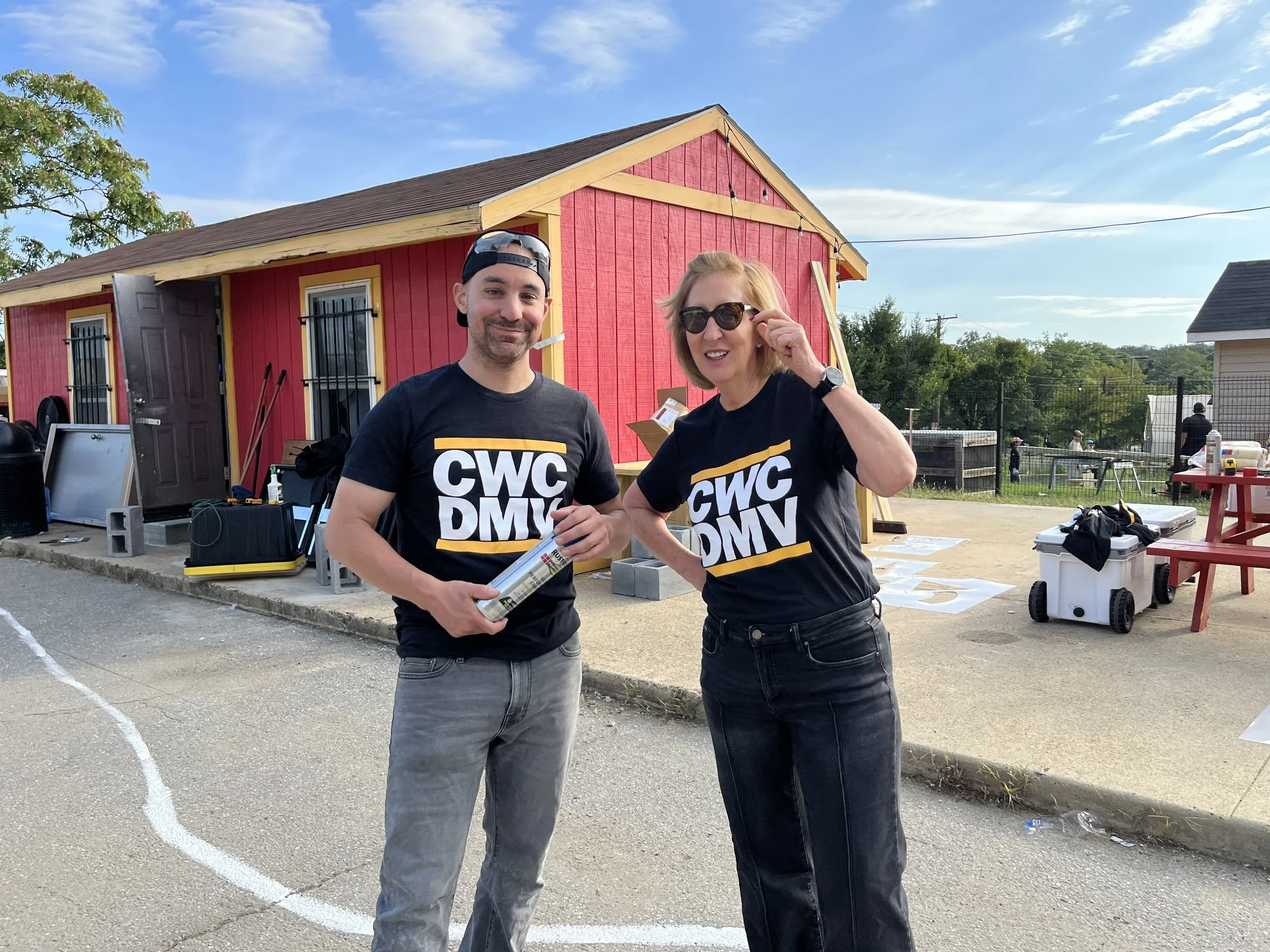 CWC team members participating in a DCBIA community service event