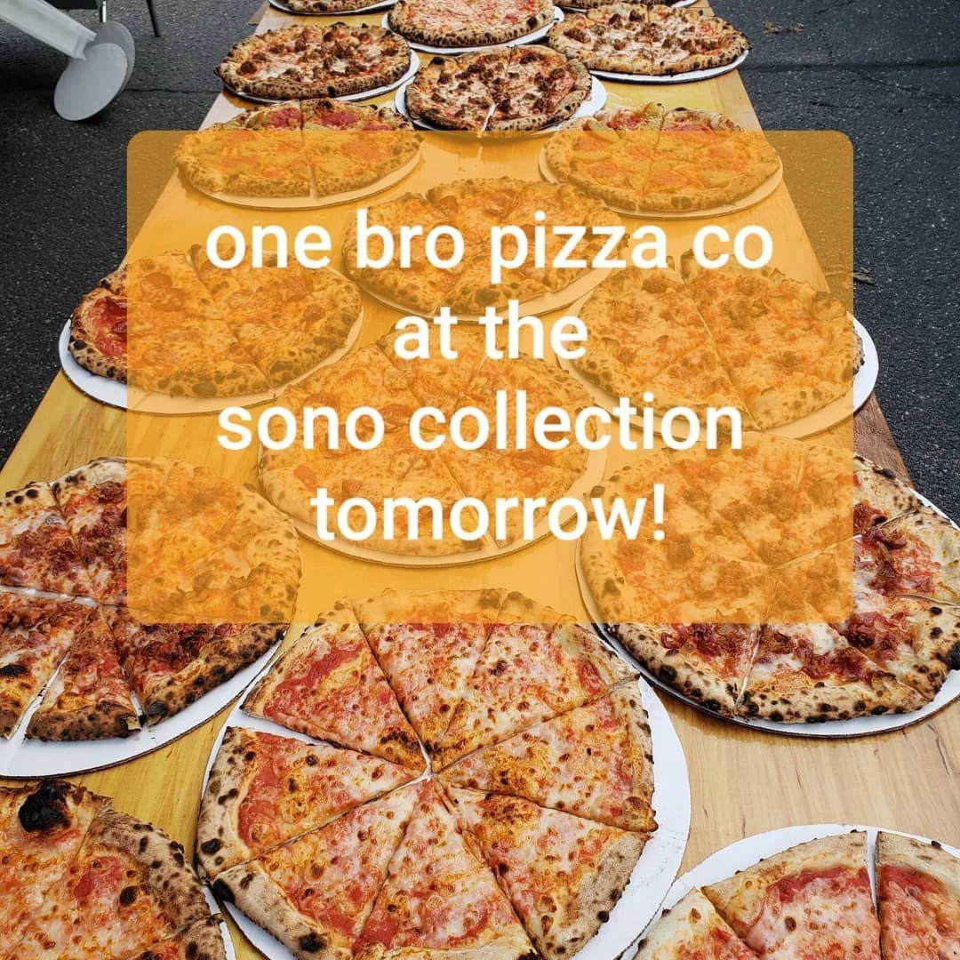 Oh hey. Guess who's vending tomorrow at the Sono Collection in norwalk (the mall)? It's us!  Come pay us a visit and enjoy your favorite 🍕 
We'll be by bloomingdales.