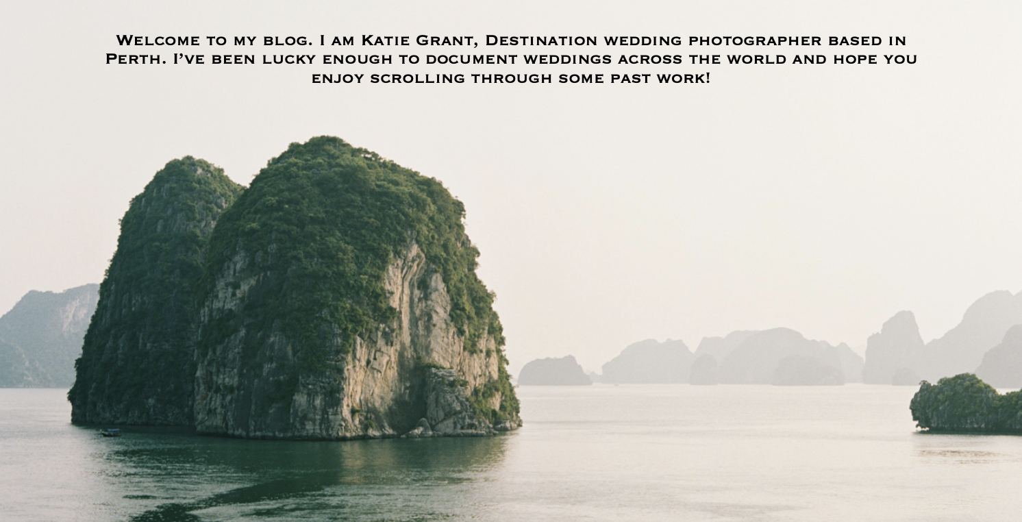 Welcome to my blog. I am Katie Grant, Destination wedding photographer based in Perth. I’ve been lucky enough to document weddings across the world and hope you enjoy scrolling through some past work!