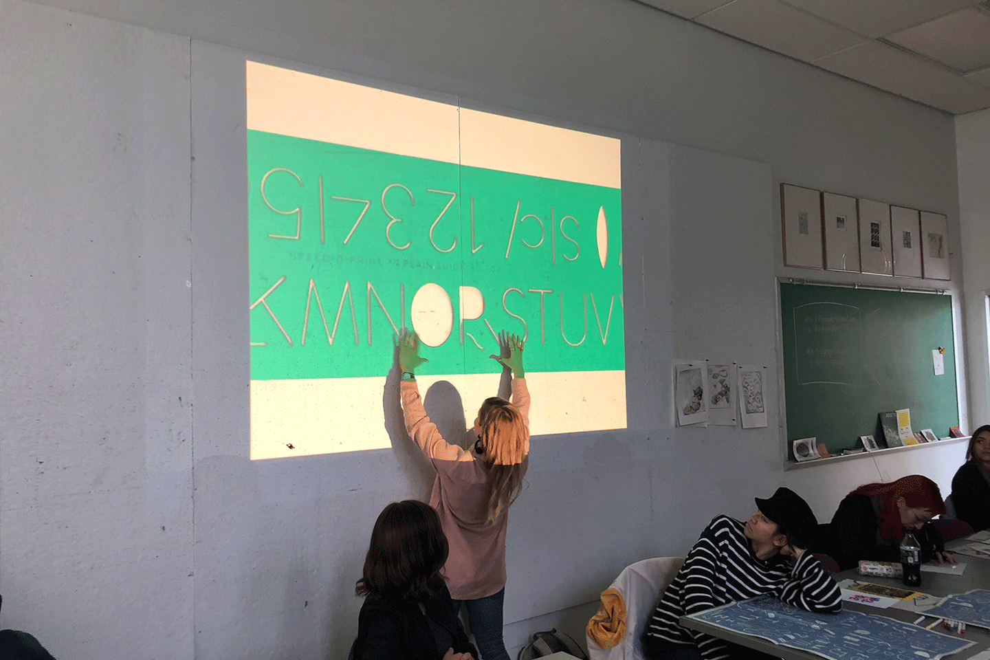 Kelcey Towell workshop, sponsored by the Risograph Lab