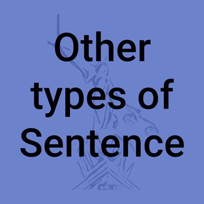 Other types of sentence