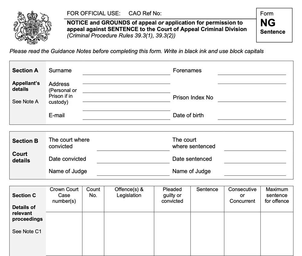 Appealing against a Crown Court Sentence — DefenceBarrister.co.uk