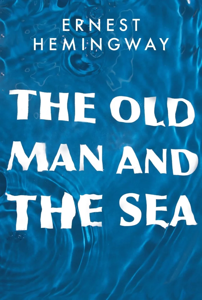 The Old Man and The Sea cover uses experimental techniques in which physical elements and movement are used to create an original cover artwork. 