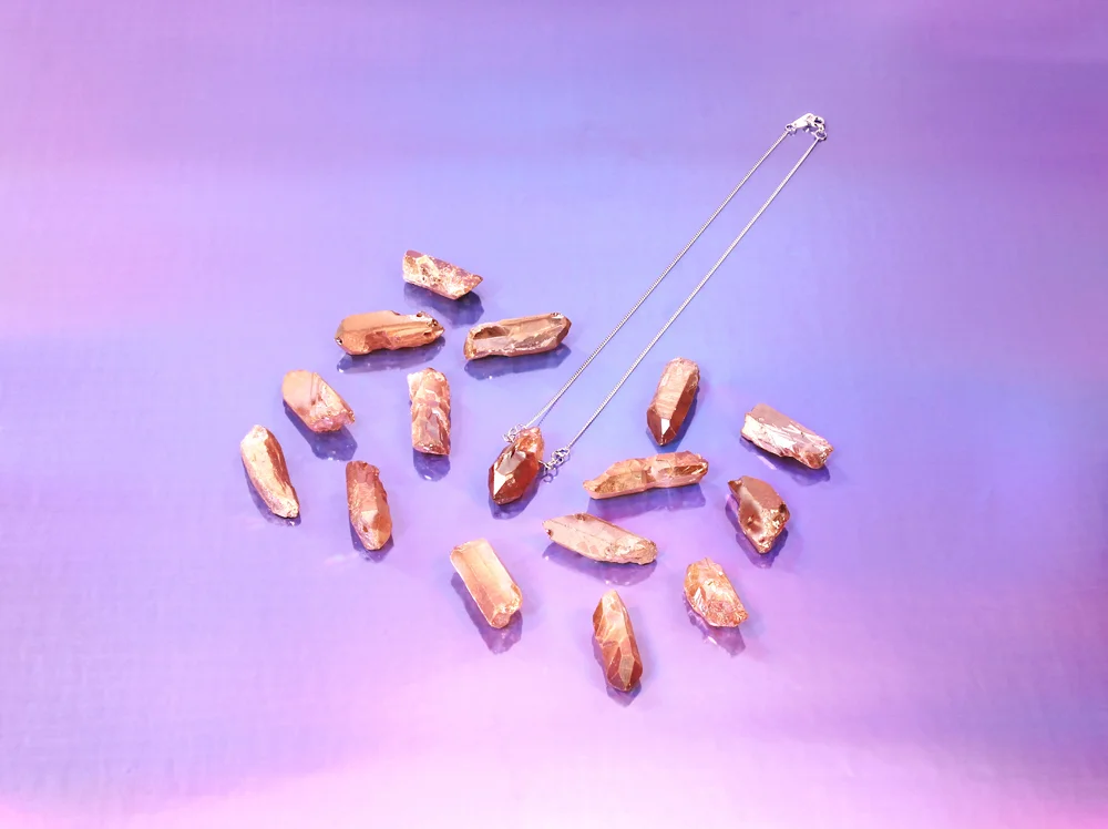 The Raw Series - Agate Quartz pendant necklace