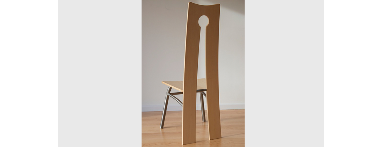 Maple and stainless chair